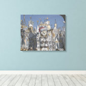 Kersttijd in het Park Canvas Afdruk (Insitu (Houten vloer))