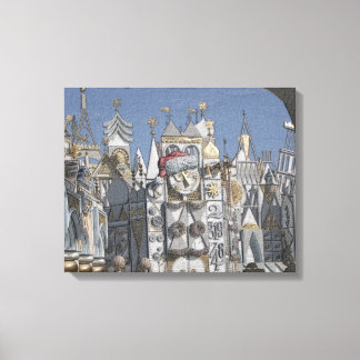 Kersttijd in het Park Canvas Afdruk