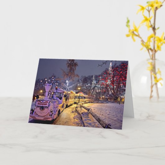 Kersttijd in Wenen Kaart (Gele Bloem)