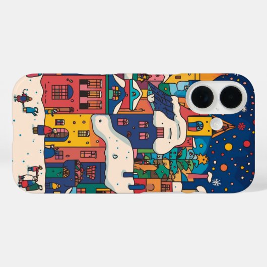 Kersttijd iPhone hoesje (Achterkant (horizontaal))