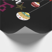 Kersttijd is beter met wijn cadeaupapier (Hoek)