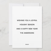 Kersttijd is beter met wijn feestdagenkaart (Achterkant)