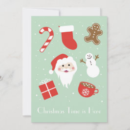 Kersttijd is hier feestdagenkaart