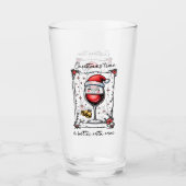 Kersttijd is leuker met wijn glas (Voorkant)