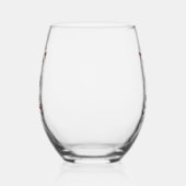 Kersttijd is leuker met wijn  wijnglas zonder voet (Rechts)