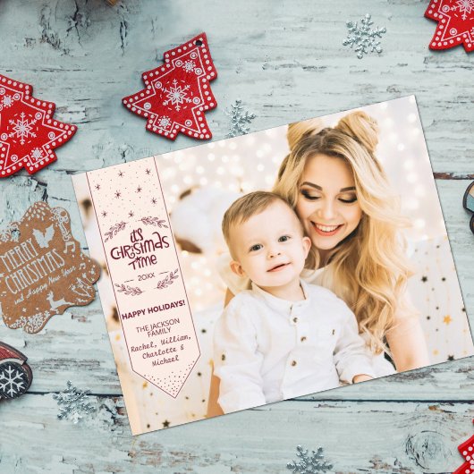 Kersttijd ivoor prettige feestdagen foto