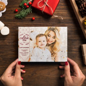 Kersttijd ivoor prettige feestdagen foto feestdagenkaart