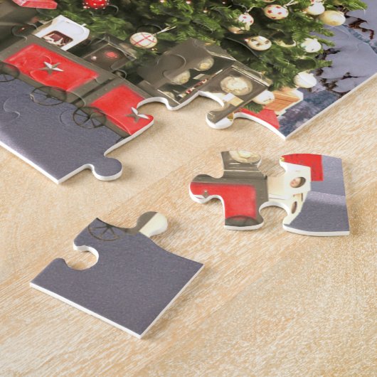 Kersttijd Jigzaag Puzzle Legpuzzel (Zijkant)