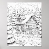 Kersttijd Kleurend Poster (Voorkant)