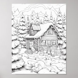 Kersttijd Kleurend Poster