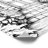 Kersttijd Kleurend Poster (Hoek)