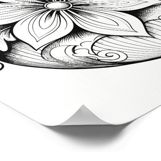 Kersttijd Kleurend Poster (Hoek)