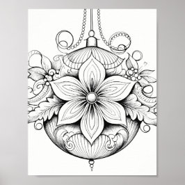 Kersttijd Kleurend Poster