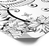 Kersttijd Kleurend Poster (Hoek)