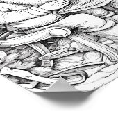 Kersttijd Kleurend Poster (Hoek)