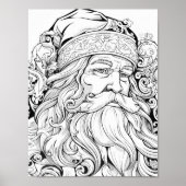 Kersttijd Kleurend Poster (Voorkant)