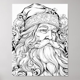 Kersttijd Kleurend Poster