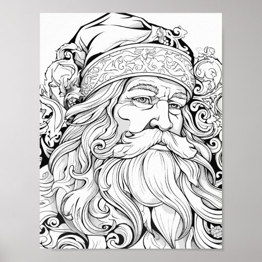 Kersttijd Kleurend Poster (Voorkant)