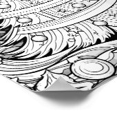 Kersttijd Kleurend Poster (Hoek)