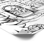 Kersttijd Kleurend Poster (Hoek)