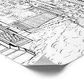 Kersttijd Kleurend Poster (Hoek)