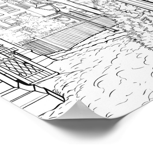 Kersttijd Kleurend Poster (Hoek)