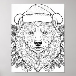 Kersttijd Kleurend Poster