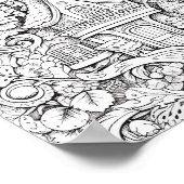 Kersttijd Kleurend Poster (Hoek)