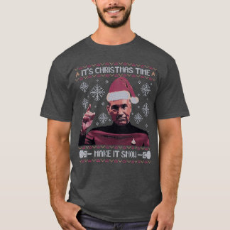 Kersttijd maakt het sneeuw t-shirt