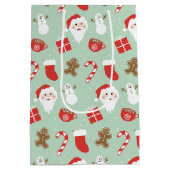 Kersttijd medium cadeauzakje (Achterkant)