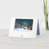 Kersttijd met kajuitkap feestdagen kaart (Achterkant)