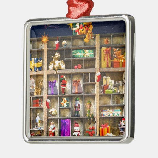 kersttijd metalen ornament (Links)