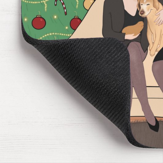 Kersttijd Muismat (Hoek)