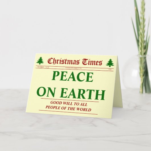 Kersttijd - nr. 001 feestdagen kaart (Voorkant)