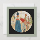 Kersttijd Opnieuw Julaftonen Feestdagenkaart (Voorkant)