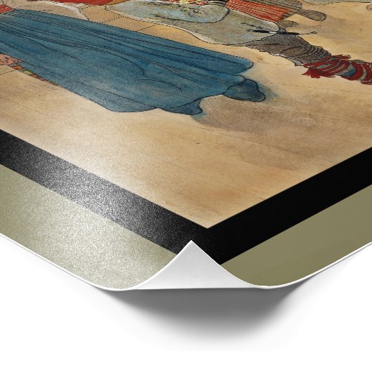 Kersttijd Opnieuw Julaftonen Foto Afdruk (Hoek)