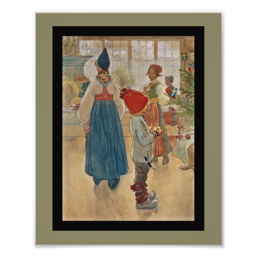 Kersttijd Opnieuw Julaftonen Foto Afdruk (Voorkant)