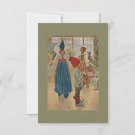 Kersttijd Opnieuw Julaftonen Kaart