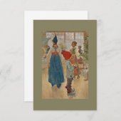 Kersttijd Opnieuw Julaftonen Kaart (Voorkant / Achterkant)