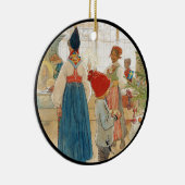 Kersttijd opnieuw NIEUW Keramisch Ornament (Rechts)