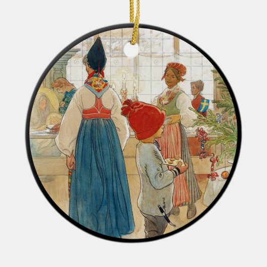 Kersttijd opnieuw NIEUW Keramisch Ornament (Voorkant)