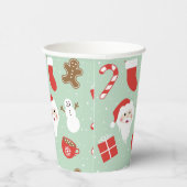 Kersttijd Papieren Bekers (Rechts)