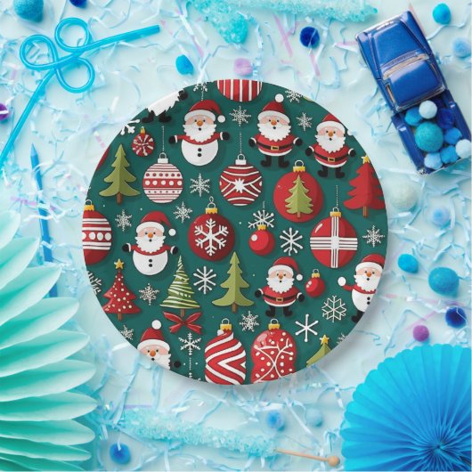 Kersttijd Papieren Bordje (Feest)