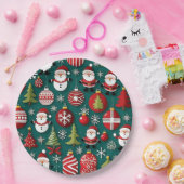 Kersttijd Papieren Bordje (Feest)