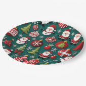 Kersttijd Papieren Bordje (Gekanteld)