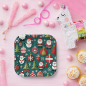 Kersttijd Papieren Bordje (Feest)