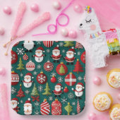 Kersttijd Papieren Bordje (Feest)