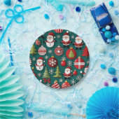 Kersttijd Papieren Bordje (Feest)