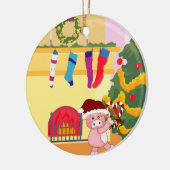Kersttijd — Piggy Ornament (Links)
