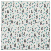 Kersttijd Pinguïns Waterverf Stof (Swatch)